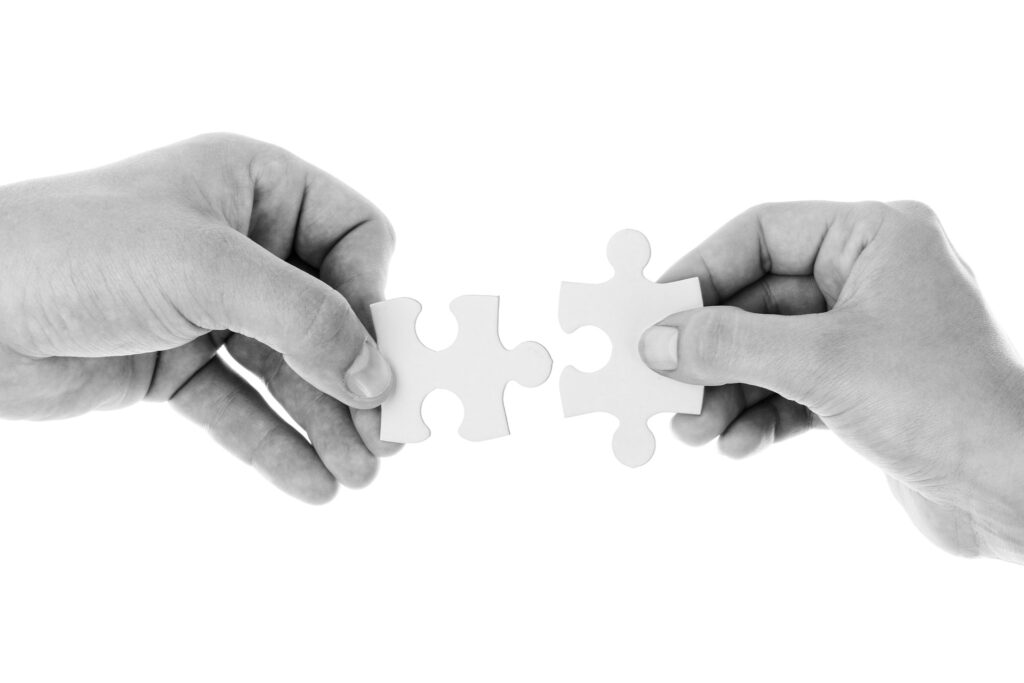 Doing a puzzle creating a business structure