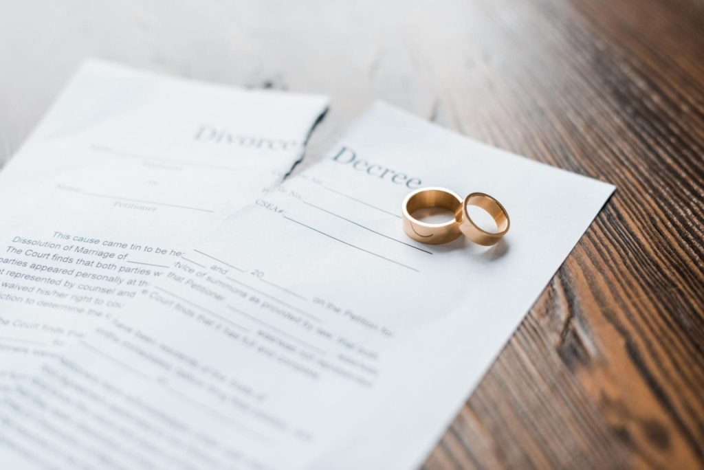 Wedding rings and legal paperwork illustrating family law changes
